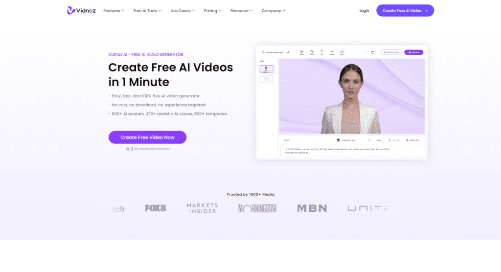 Vidnoz AI Voice Changer