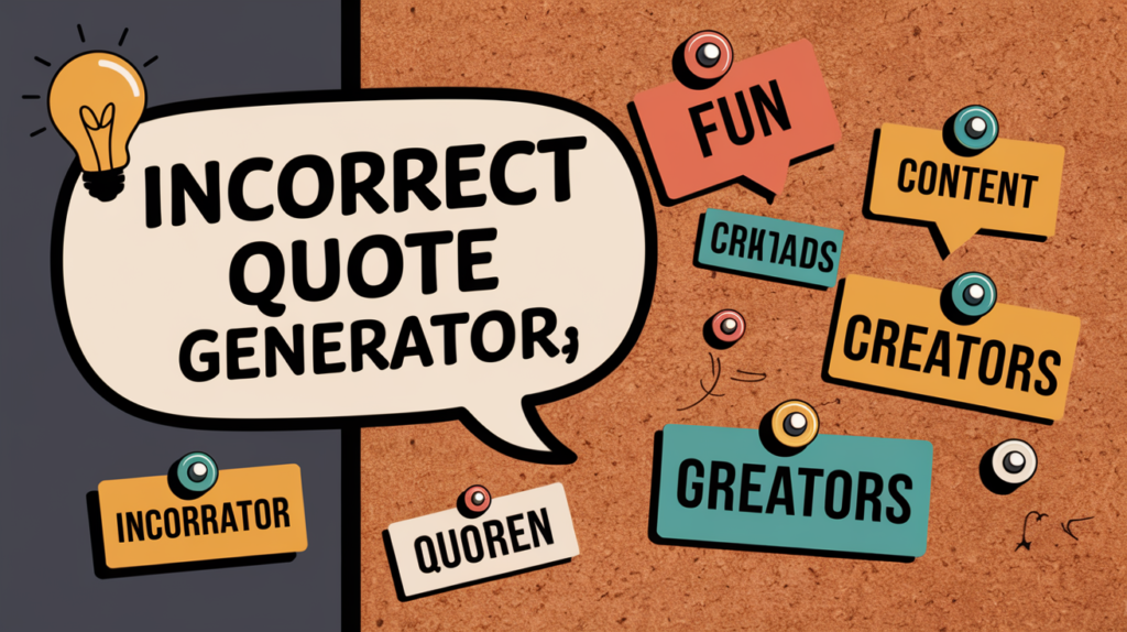 Incorrect Quote Generator