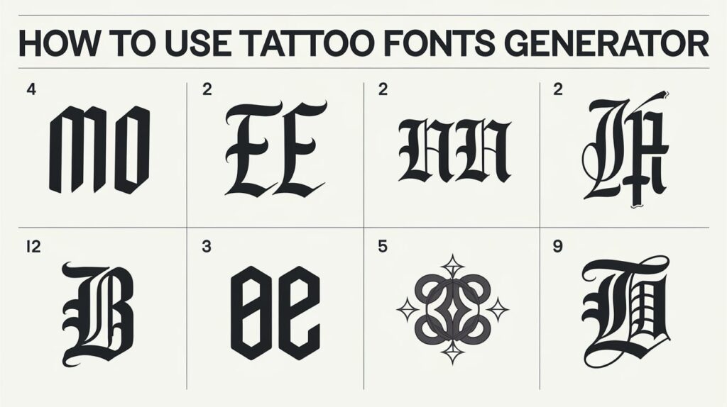 tattoo fonts